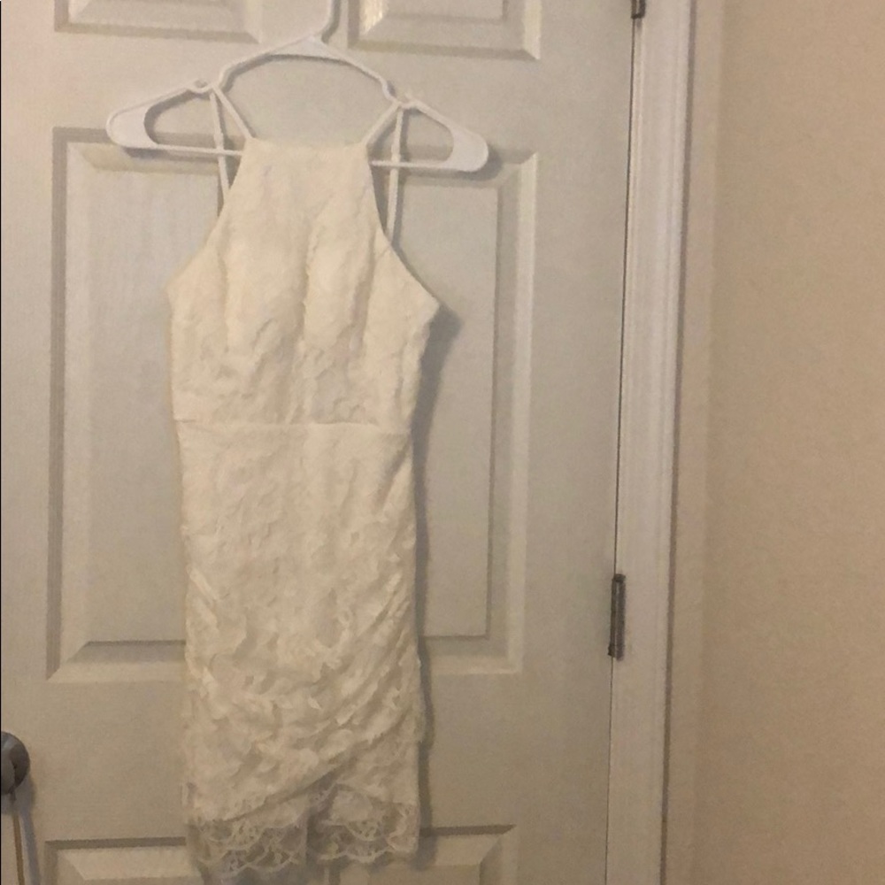 White floral dress